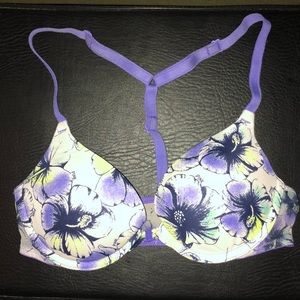 victoria’s secret pink racer back push up bra